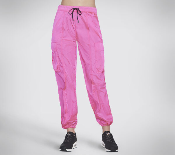 Skechers Women's Uno Cargo Pant in Hot Pink, Size Medium | Nylon