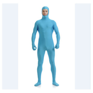 (Sky blue, 3XL(Tag 3XL=US XL)) Fancy Halloween Morphsuit Adult Costume Morph Suit Cosplay Costume Bodysuit