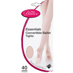 (Small, Pink) Silky Womens/Ladies Dance Essential Convertible Tights (1 Pair)