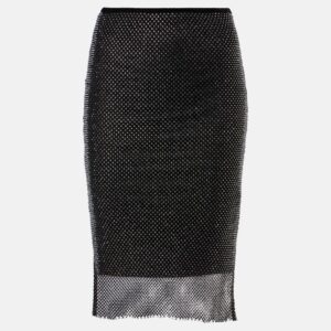 Sportmax Zinnia embellished tulle midi skirt