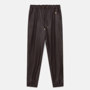 Stella McCartney - Drawstring Alter Mat Joggers, Woman, Dark chocolate brown, Size: 38