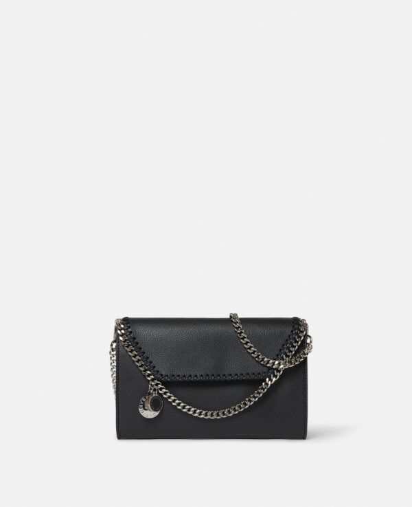 Stella McCartney - Falabella MIRUM Wallet Crossbody Bag, Woman, Black