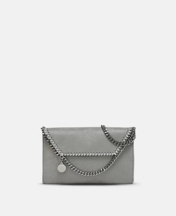 Stella McCartney - Falabella Wallet Crossbody Bag, Woman, Grey