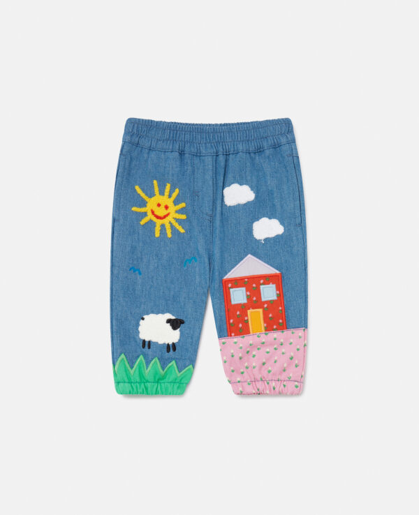 Stella McCartney - Farmyard Appliqué Joggers, Woman, Multicolour, Size: 18m