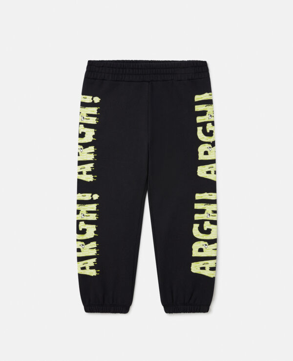 Stella McCartney - Frankenstein Graphic Joggers, Woman, Black, Size: 12