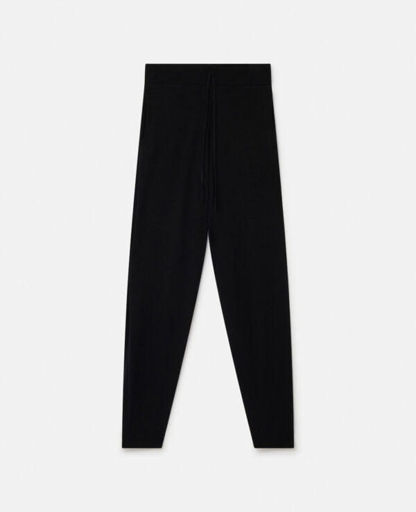 Stella McCartney - Mid-Rise Tapered Joggers, Woman, Black, Size: XS