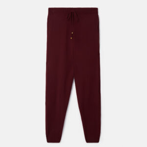 Stella McCartney - Mid-Rise Tapered Joggers, Woman, Burgundy, Size: M