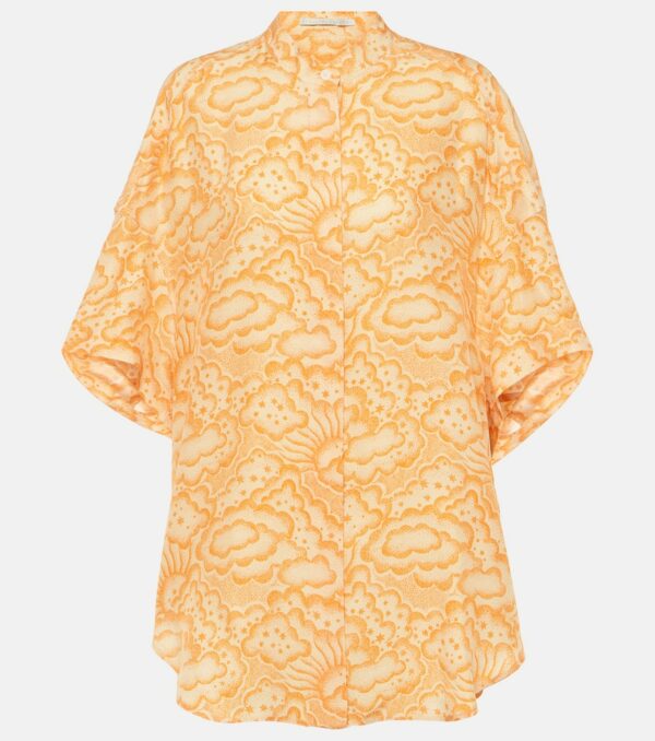 Stella McCartney Printed silk blouse