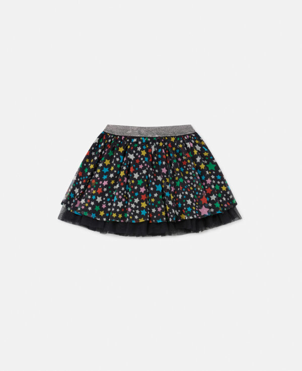 Stella McCartney - Star Pattern Tulle Skirt, Woman, Multicolour, Size: 3