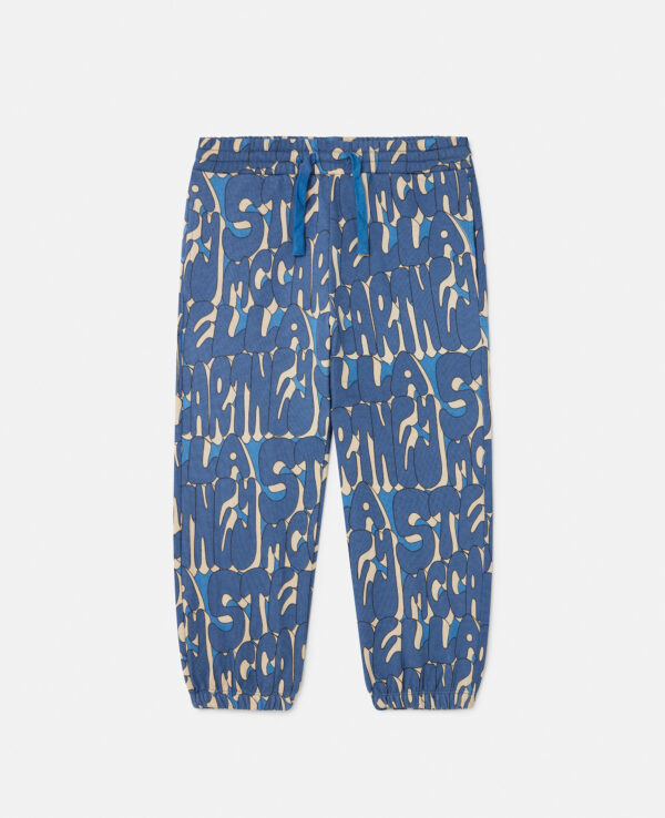 Stella McCartney - Stella Print Joggers, Woman, Blue multicolour, Size: 6