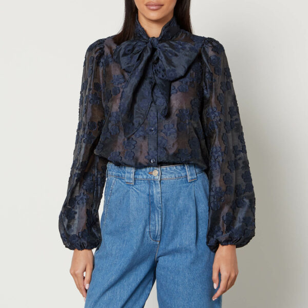 Stella Nova Erina Floral Fil Coupé Organza Blouse