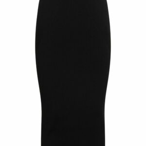 Stretch Wool Pencil Skirt