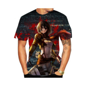 (Style3, M) Anime On Attack Titan Casual Women Men Tshirt 3d Print Short Sleeve Tops Tee