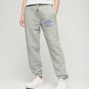 Superdry Women's Athletic College Loose Joggers Grey / Athletic Grey Marl - Size: 16