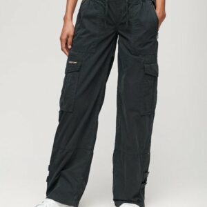 Superdry Women's Low Rise Wide Leg Cargo Pants Navy / Eclipse Navy - Size: 26