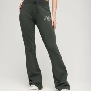 Superdry Women's Women's Athletic Essential Jersey Flare Joggers, Black, Size: 14