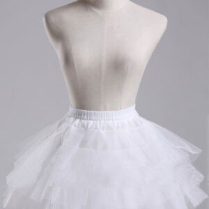 Sweet Lolita Petticoat White Short Organza Tiered Tu Tu Skirt