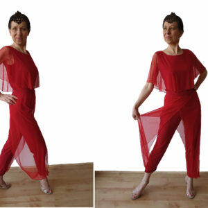 T304 Mesh Overlay Top + Tr304 Trousers - Various Colours