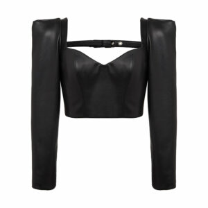 'TIMELESS' Corset Top - Pitch Black