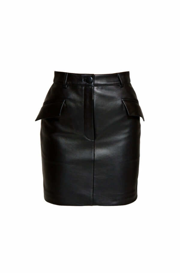 'TIMELESS' Mini Skirt - Pitch Black