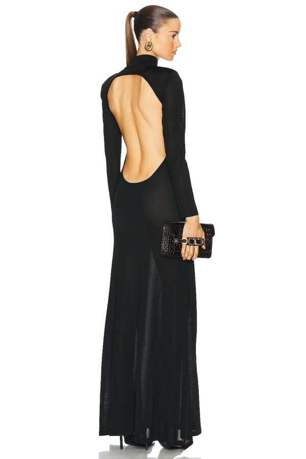 TOM FORD Turtleneck Evening Dress in Black - Black. Size L (also in ).