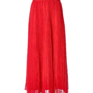 TWINSET CORAL LACE PLEATED SKIRT