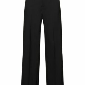 Tailored Wool Straight Pants