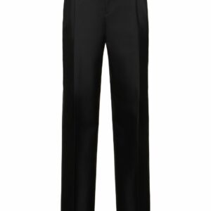 Tailored Wool & Silk Wide Pants