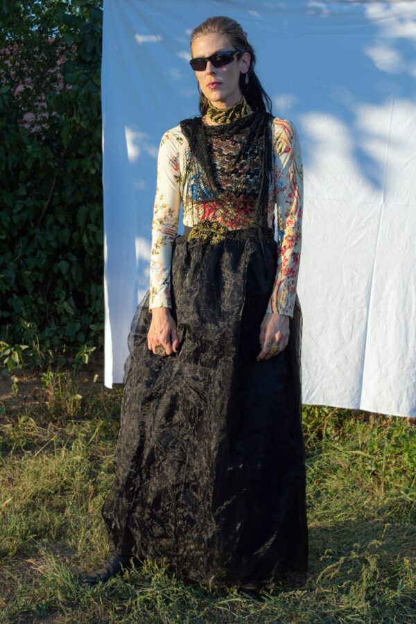 Tarot Reader - Black Maxi Tulle Skirt//Witchy Skirt//Urban Gipsy Skirt