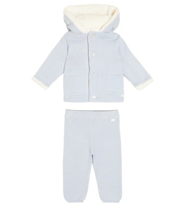 Tartine et Chocolat Baby knitted jacket and pants set