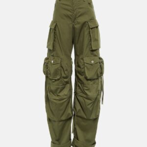 The Attico Fern cotton poplin cargo pants