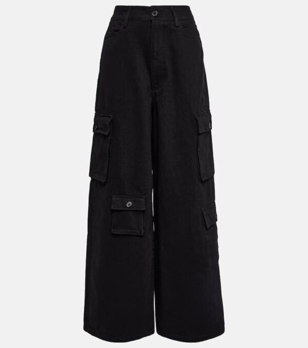 The Frankie Shop Hailey high-rise denim cargo pants