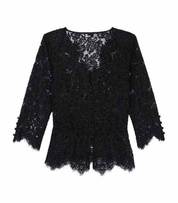 The Kooples Lace Long-Sleeve Top