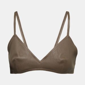 The Mannei Sierra leather bralette