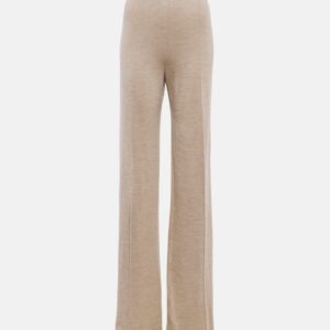 The Row Egle knitted wide-leg pants