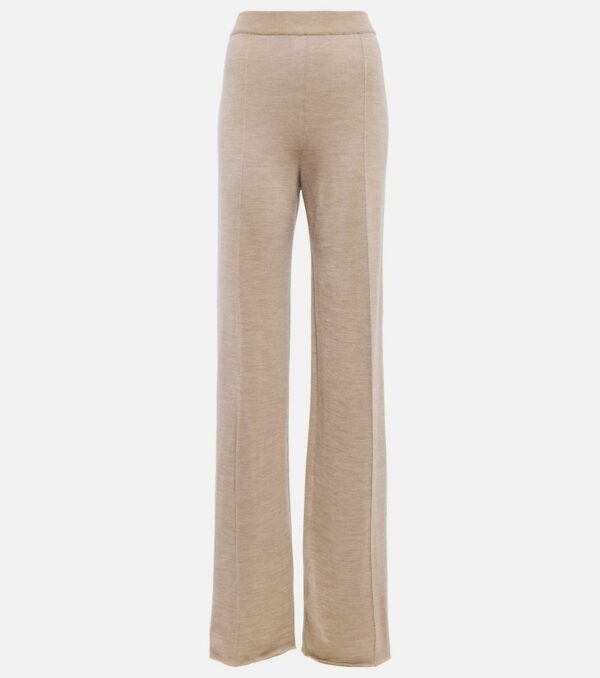 The Row Egle knitted wide-leg pants