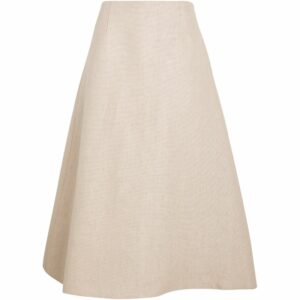 Theory Linen Circle Midi Skirt