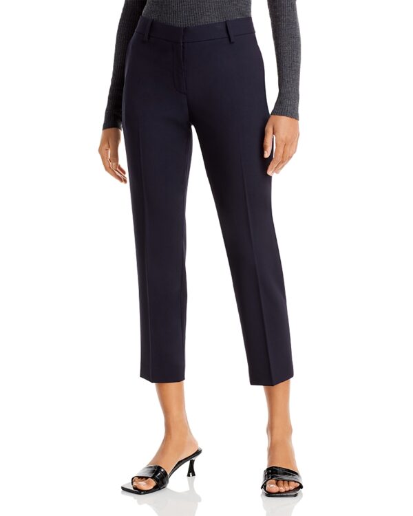 Theory Treeca Wool-Blend Cropped Pants