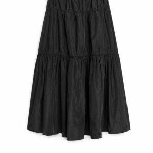 Tiered Maxi Skirt - Black