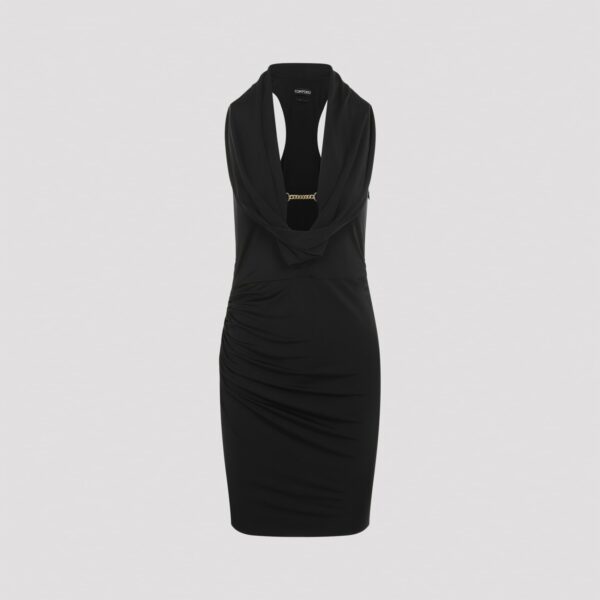 Tom Ford Draped Cocktail Mini Dress