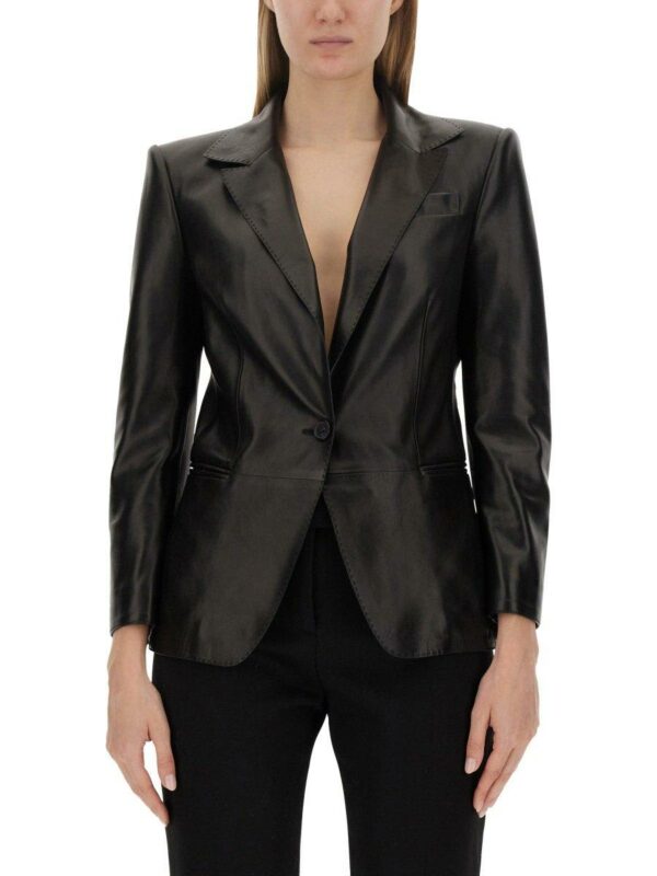 Tom Ford Single-breasted Leather Jacket