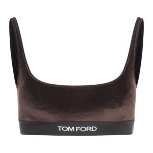 Tom Ford Stretch Lustrous Velour Signature Bralette