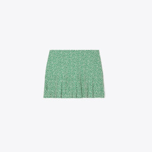 Tory Burch Printed Pleated-Hem Tennis Skirt