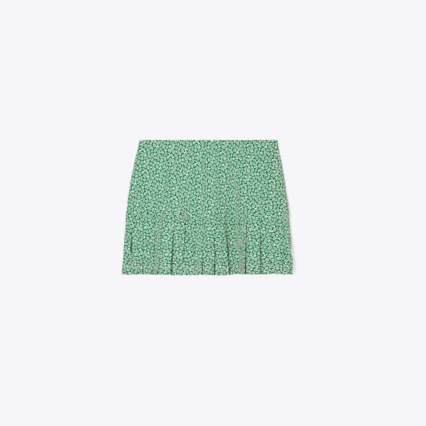 Tory Burch Printed Pleated-Hem Tennis Skirt