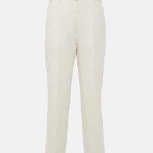 Toteme High-rise cropped straight pants