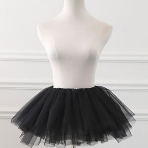 Tulle Lolita Petticoats Crinoline Tutu Skirt Black Lolita Underskirt