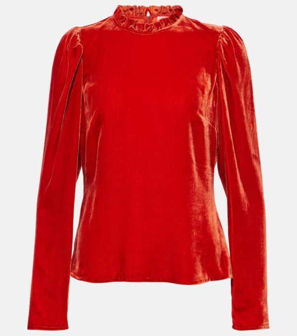 Ulla Johnson Mariene velvet blouse