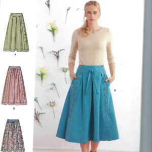 Uncut Simplicity Sewing Pattern 11178 9377 Skirt Sewing Pattern Pleated Length Options Sizes 6-14 16-24 Ff