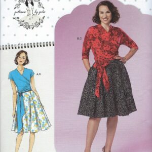 Uncut Simplicity Sewing Pattern 9288 Misses' Wrap Top & Flared Skirt Size 6-14 14-22 Ff