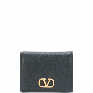 VALENTINO GARAVANI- Vlogo Signature Leather French Wallet